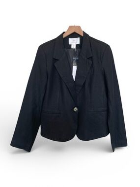 H by Halston Linen Blend Blazer